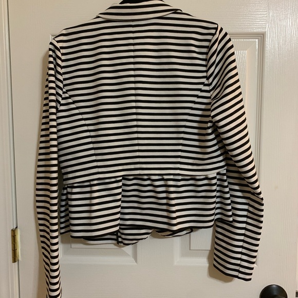 Elle Striped Peplum Blazer - Picture 3 of 8